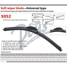 Acessórios de carro Soft Universal Wiper Blade S952